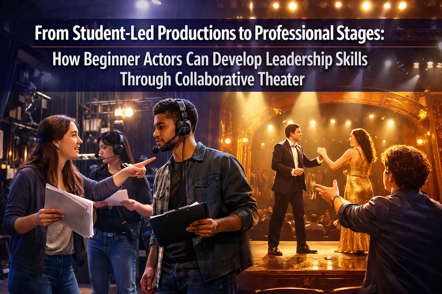From Student-Led Productions to Professional Stages: How Beginner Actors Can Develop Leadership Skills Through Collaborative Theater