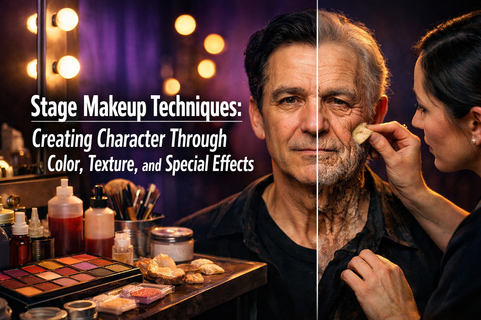 Stage Makeup Techniques: Creating Character Through Color, Texture, and Special Effects