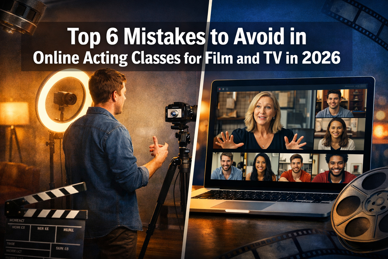 Top 6 Mistakes to Avoid in Online Acting Classes for Film and TV in 2026