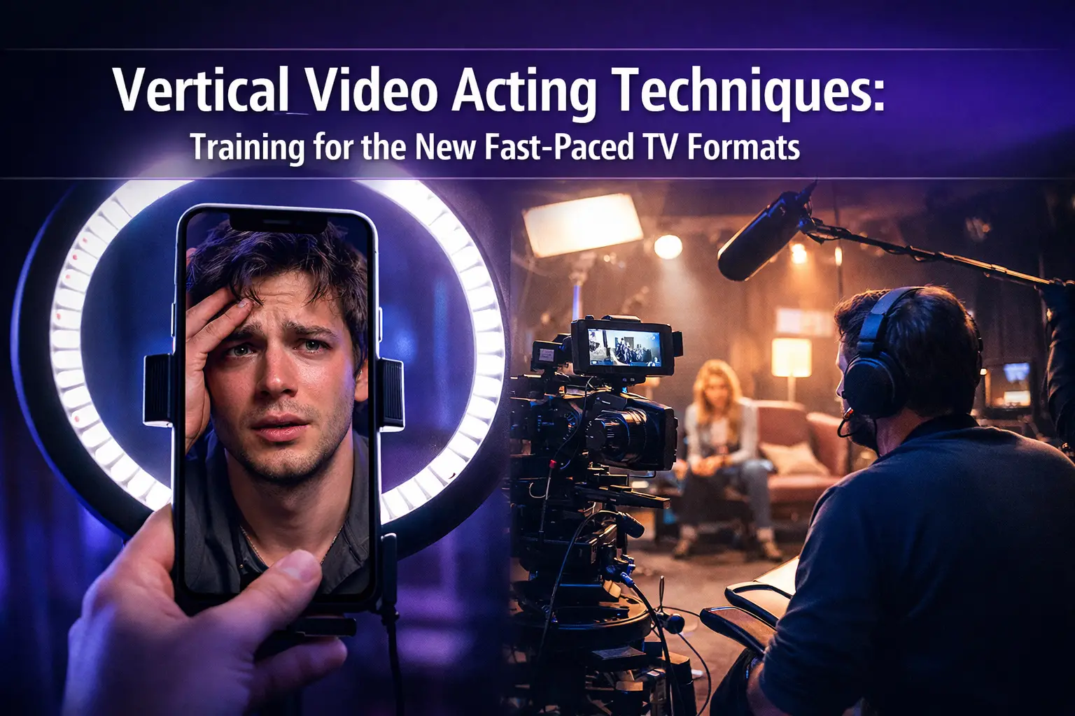 Vertical Video Acting Techniques: Training for the New Fast-Paced TV Formats